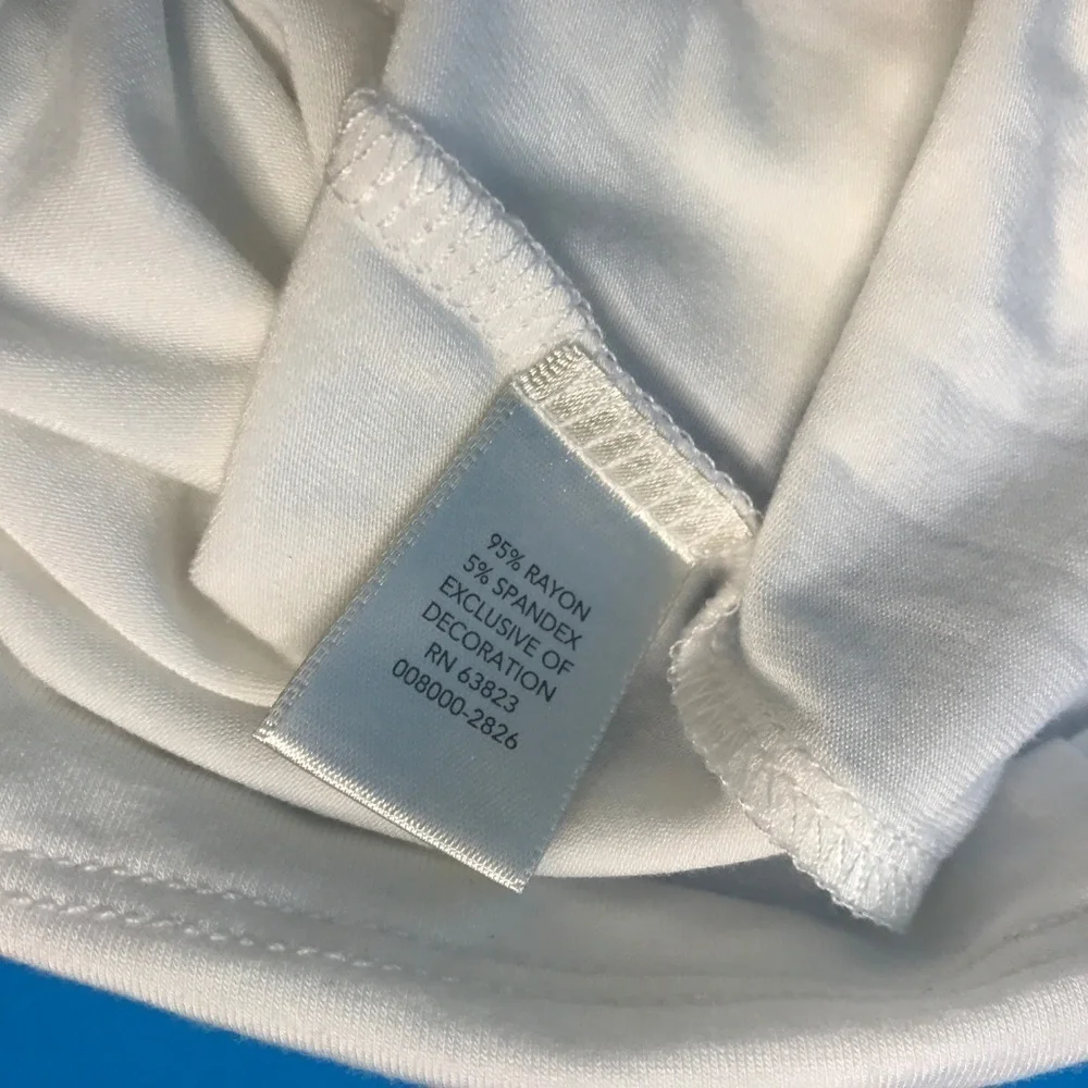 CJ Banks White Jersey Classic Tee Shirt NWT - Picture 7 of 7